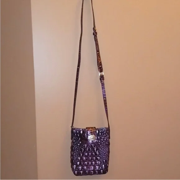 Brahmin Marley Plum Melbourne Crossbody Bag - NEW - Picture 6 of 7